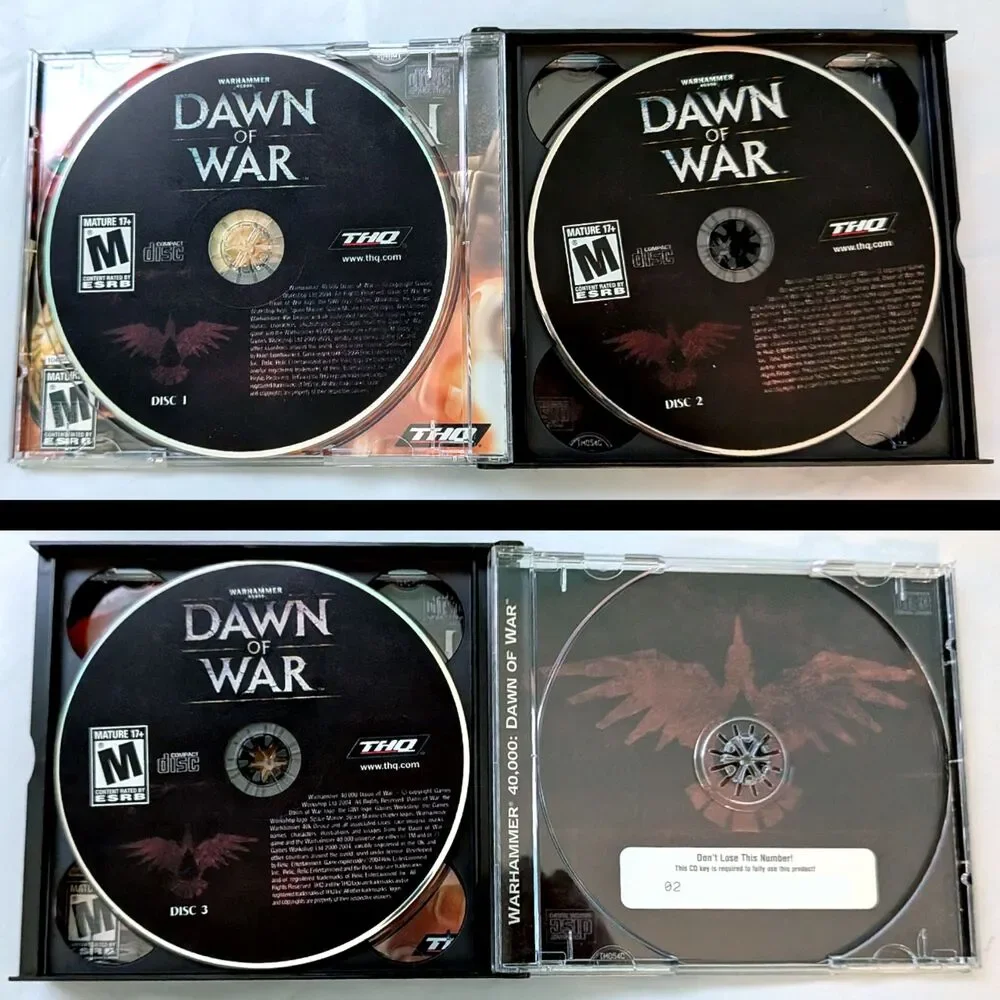 Dawn of War 1 & 2 II PC Video Game Warhammer 40K Box Lot Retro Set Collectible